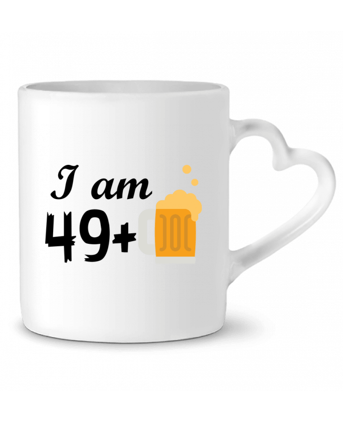 Mug coeur I am 49+ par tunetoo