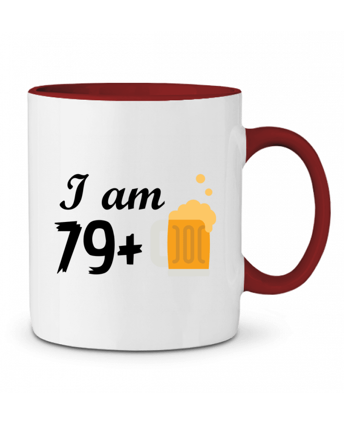 Mug bicolore I am 79+ tunetoo
