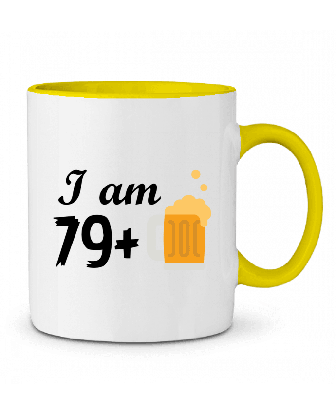 Mug bicolore I am 79+ tunetoo