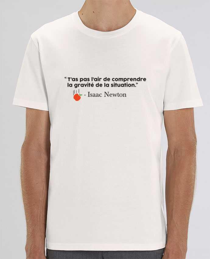 T-Shirt Blague Gravité - Isaac Newton par tunetoo