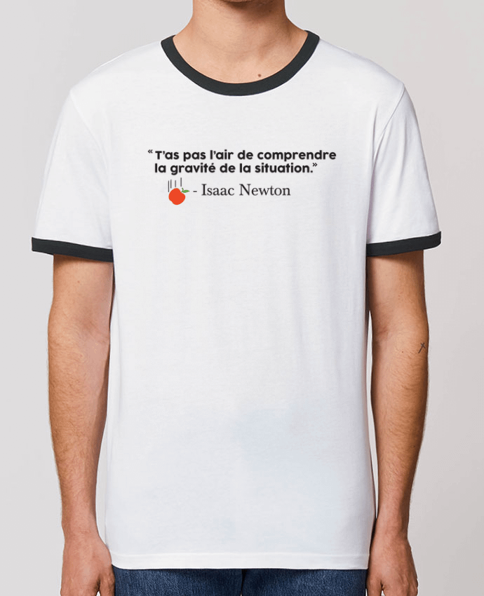 T-shirt Blague Gravité - Isaac Newton par tunetoo