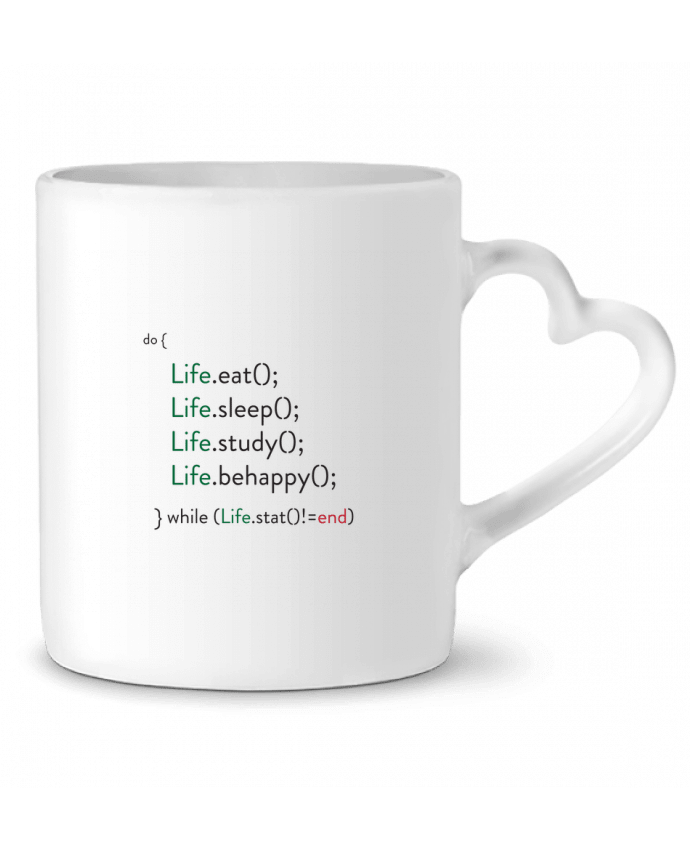 Mug coeur Geek Lifestyle par tunetoo