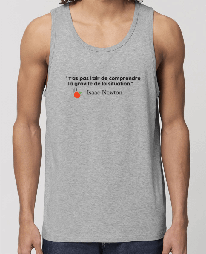 camiseta sin mangas pora él Stanley Specter Blague Gravité - Isaac Newton Par tunetoo