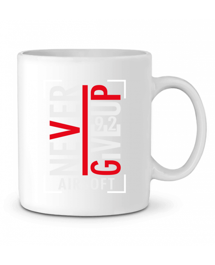 Mug  Never Give Up Airsoft par XproDZ