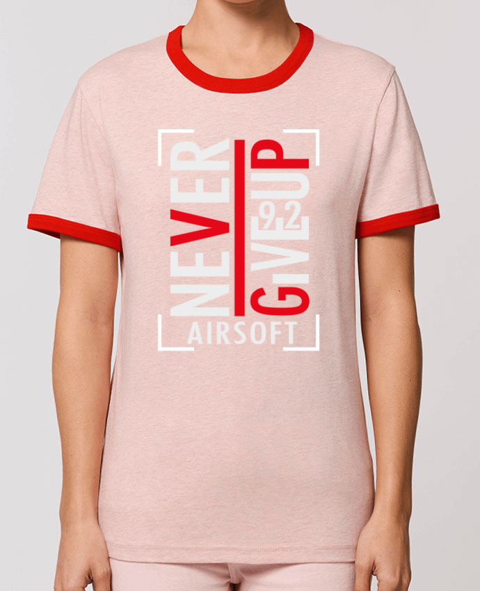 T-shirt Never Give Up Airsoft par XproDZ