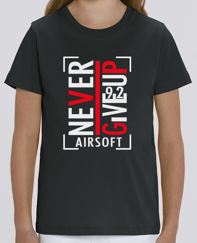 T-shirt Enfant Never Give Up Airsoft Par XproDZ