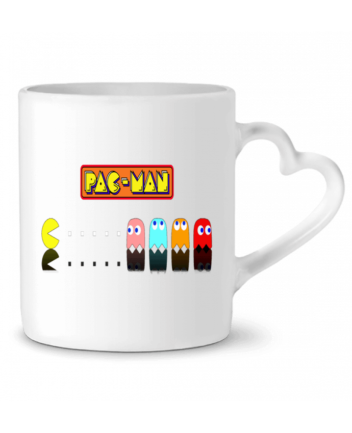 Taza Corazón Pac-Man por Vince59153