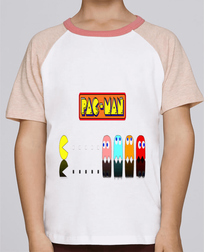 T-shirt enfant Baseball Pac-Man par Vince59153