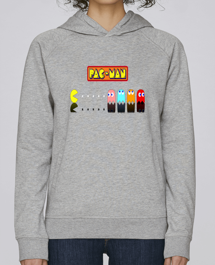 Hoodie Raglan sleeve welt pocket Pac-Man by Vince59153