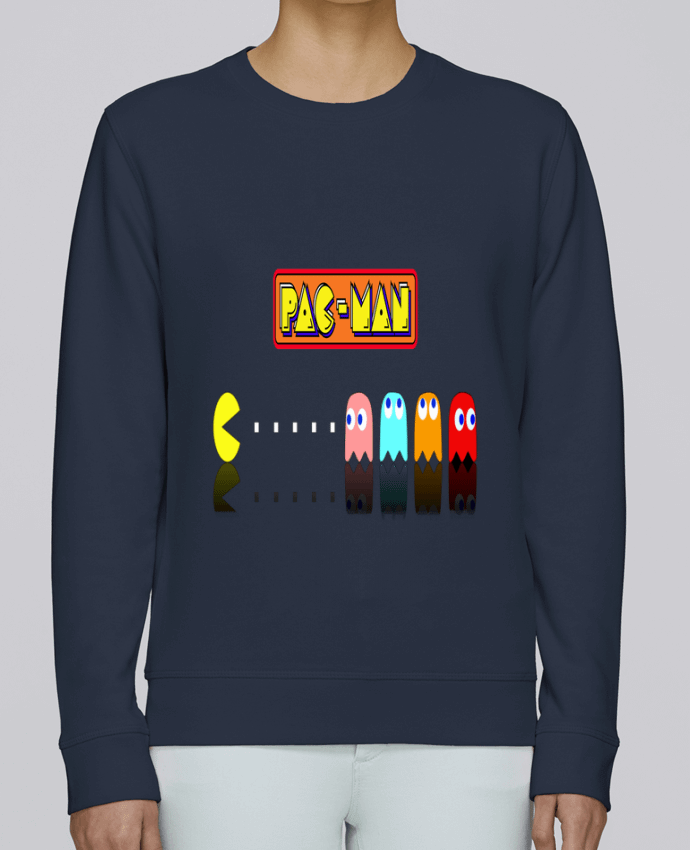 Unisex Sweatshirt Crewneck Medium Fit Rise Pac-Man by Vince59153