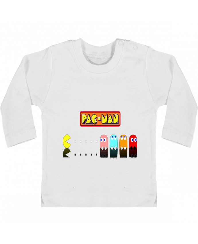 T-shirt bébé Pac-Man manches longues du designer Vince59153