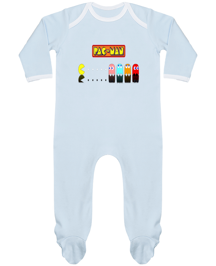 Baby Sleeper long sleeves Contrast Pac-Man by Vince59153