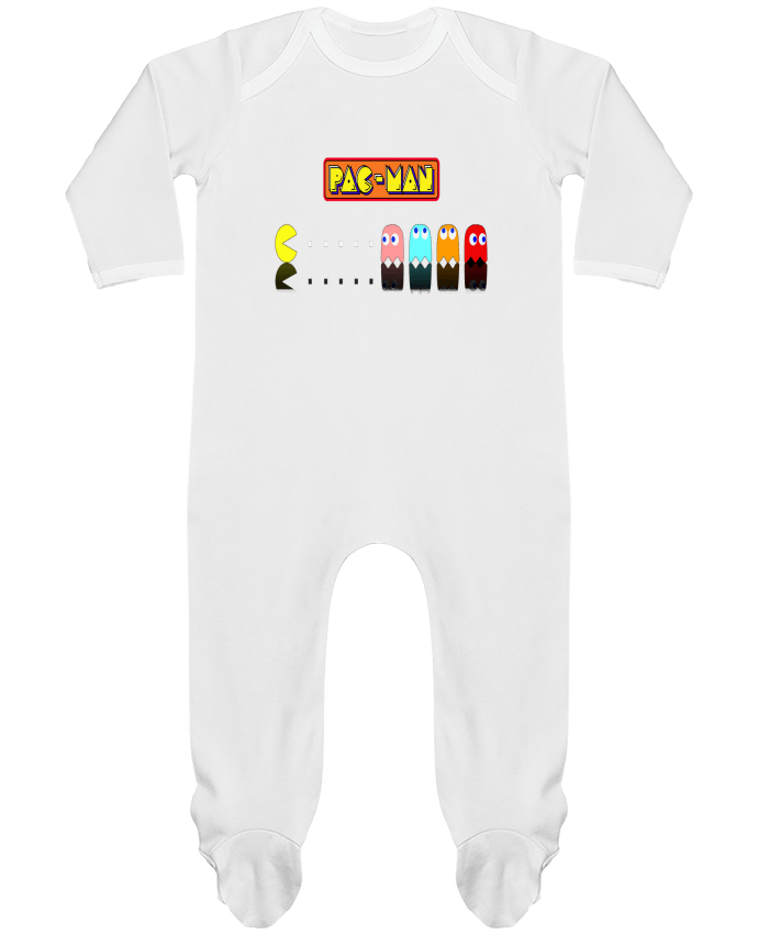 Pijama Bebé Manga Larga Contraste Pac-Man por Vince59153