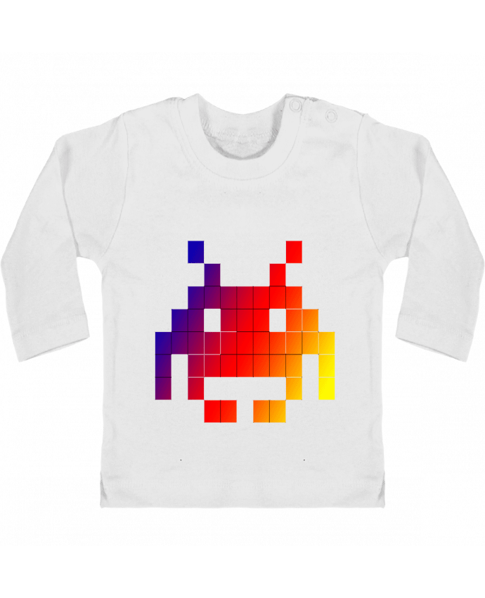 T-shirt bébé Space Invaders manches longues du designer Vince59153