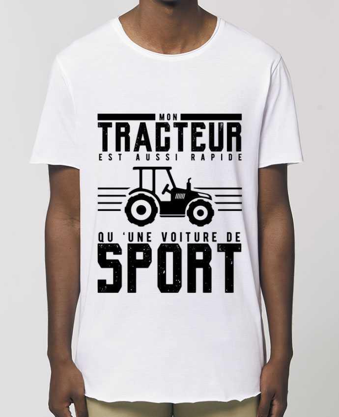 T-Shirt Long - Stanley SKATER Mon tracteur est aussi rapide qu'une voiture  de sport - Tunetoo