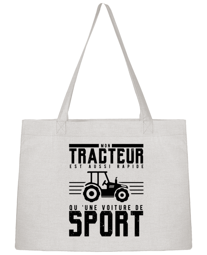 Sac Shopping Mon tracteur est aussi rapide qu'une voiture de sport par mkykamab