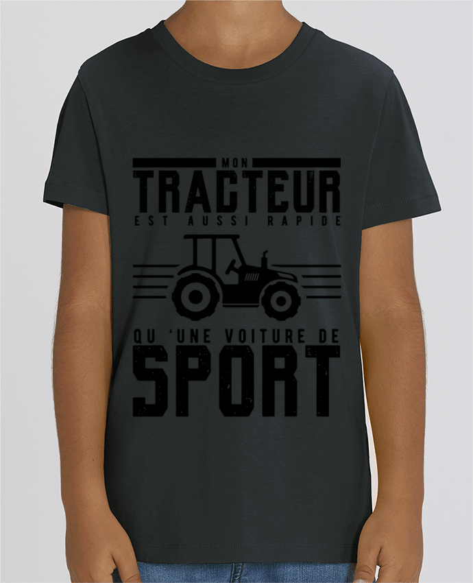 T-shirt Enfant Mon tracteur est aussi rapide qu'une voiture de sport Par mkykamab