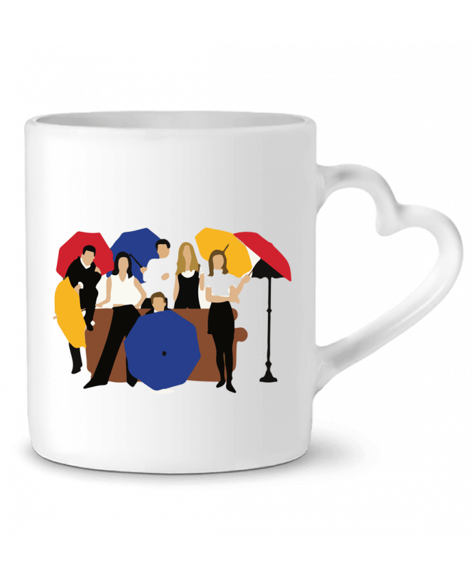 Mug coeur Friends par flormantinan