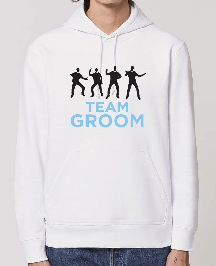 Essential unisex hoodie sweatshirt Drummer TEAM GROOM Par tunetoo