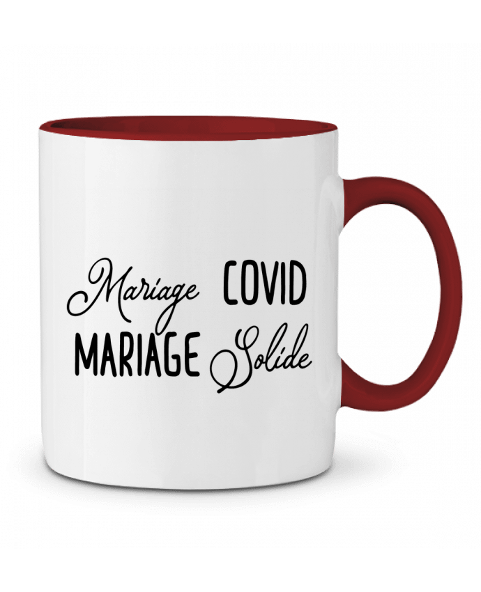 Mug bicolore Mariage Covid Mariage Solide A.L.I.
