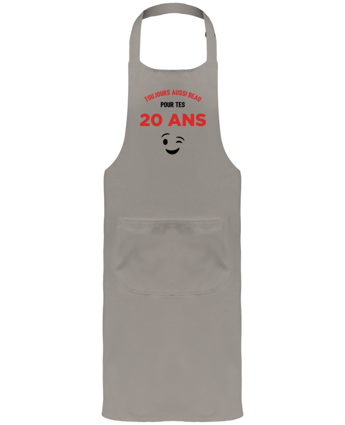 Tablier avec poches Toujours aussi beau pour tes 20 ans par tunetoo
