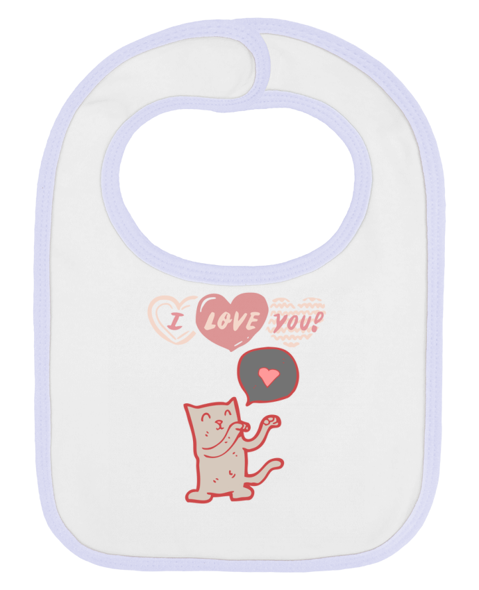Bavoir bébé uni Pet Lovers (Cats) par Les meilleurs produits num