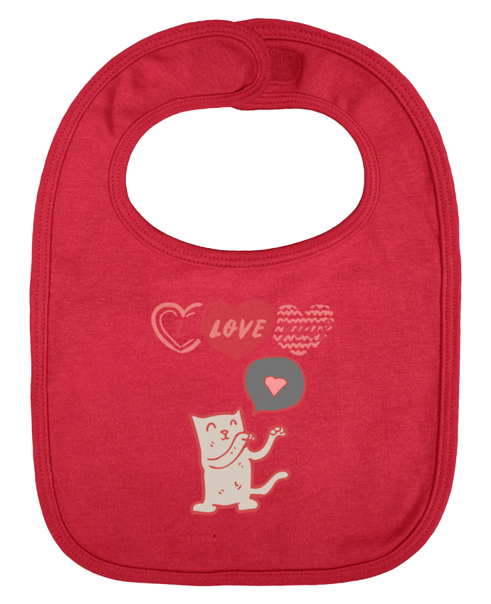 Bavoir bébé uni Pet Lovers (Cats) par Les meilleurs produits num