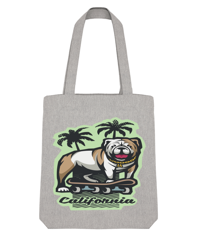 Tote Bag Stanley Stella Cool bulldog sur Skateboard California par TrendCadeaucool 