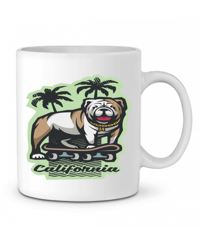 Mug  Cool bulldog sur Skateboard California par TrendCadeaucool