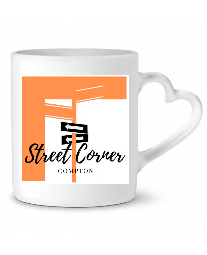 Mug coeur STREET CORNER par TOP HAWKS