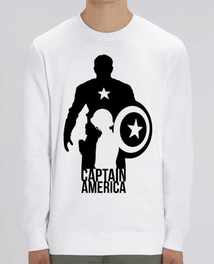 Sudadera Cuello Redondo Unisex 350gr Stanley CHANGER Captain america Par Kazeshini