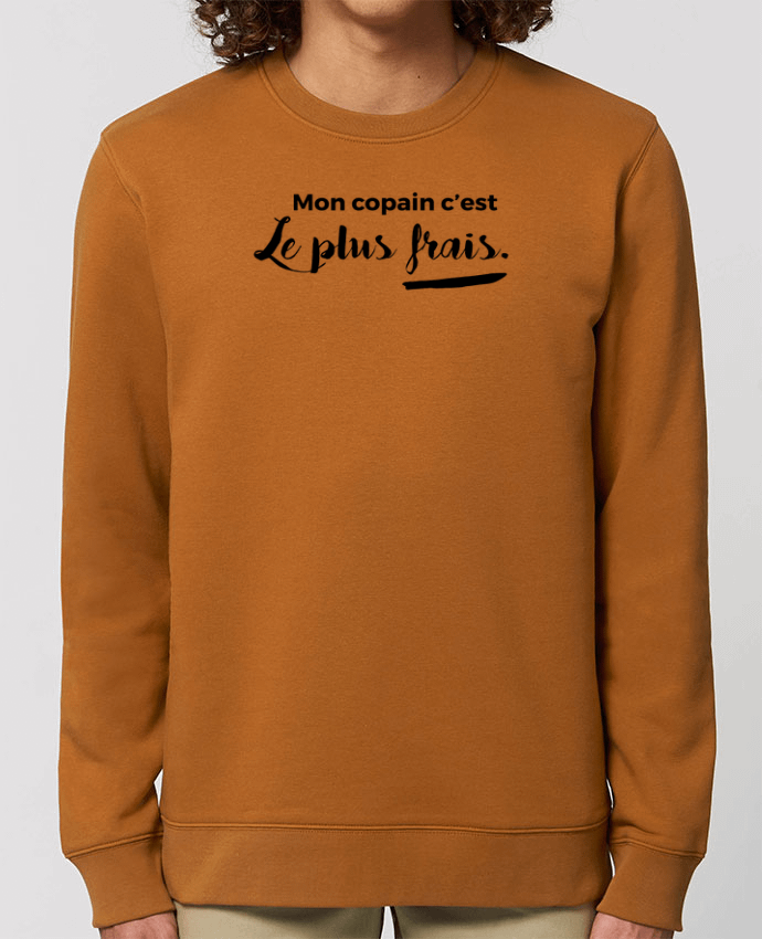 Sweat-shirt Mon copain c'est le plus frais Par tunetoo