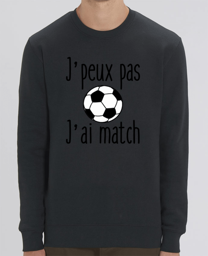 Unisex Crew Neck Sweatshirt 350G/M² Changer J'peux pas j'ai match de foot Par Benichan