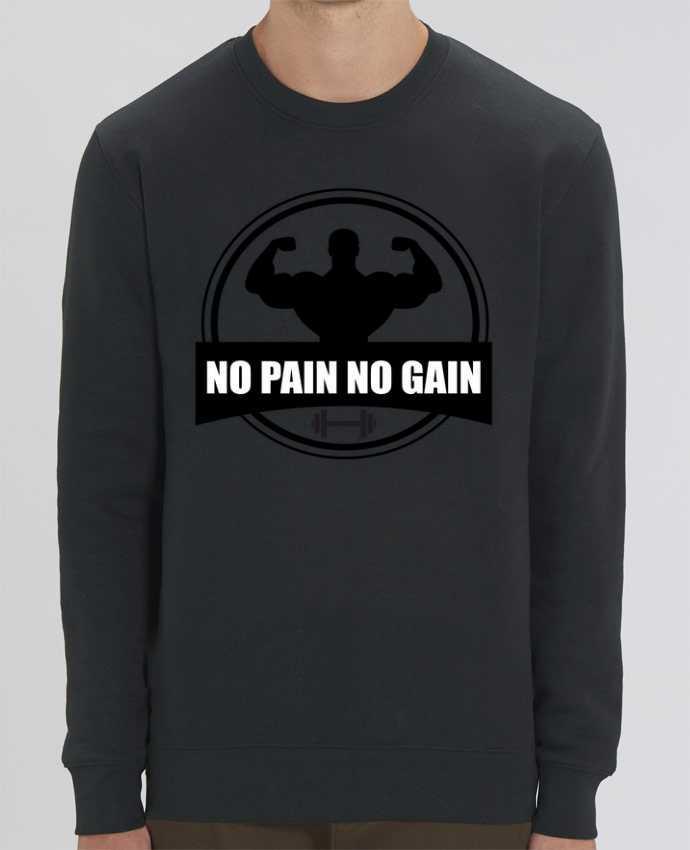 Sweat-shirt No pain no gain Muscu Musculation Par Benichan