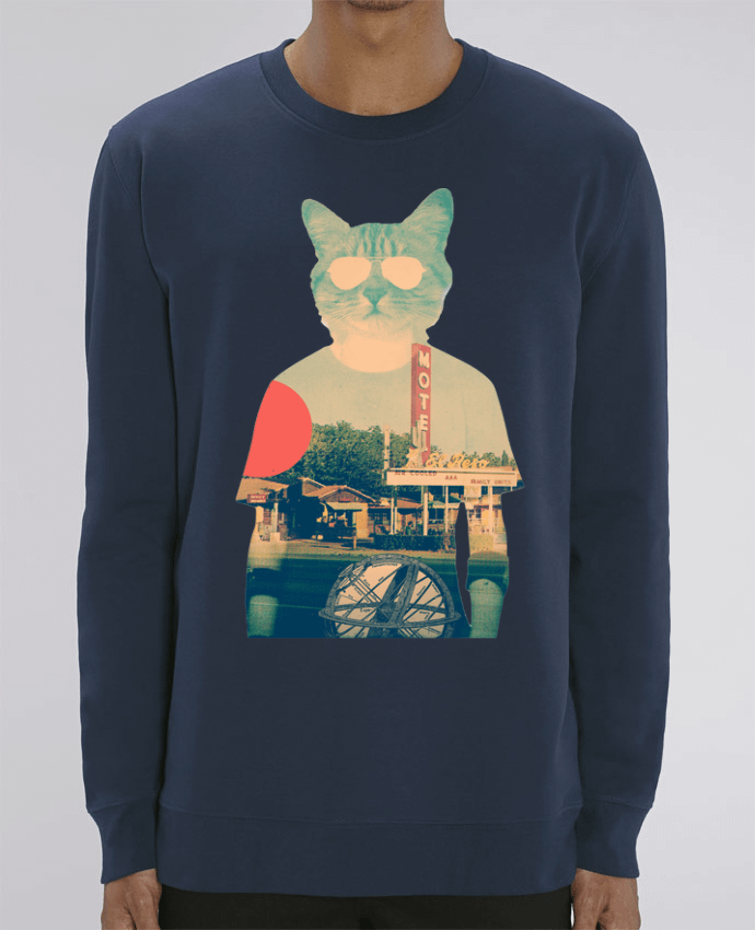 Unisex Crew Neck Sweatshirt 350G/M² Changer Cool cat Par ali_gulec