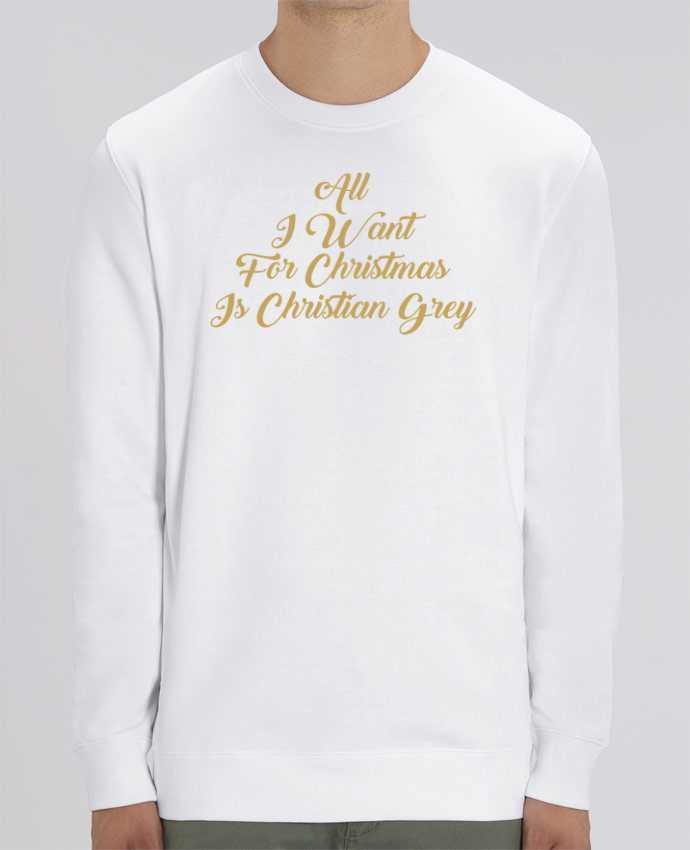Sweat-shirt All I want for Christmas is Christian Grey Par tunetoo