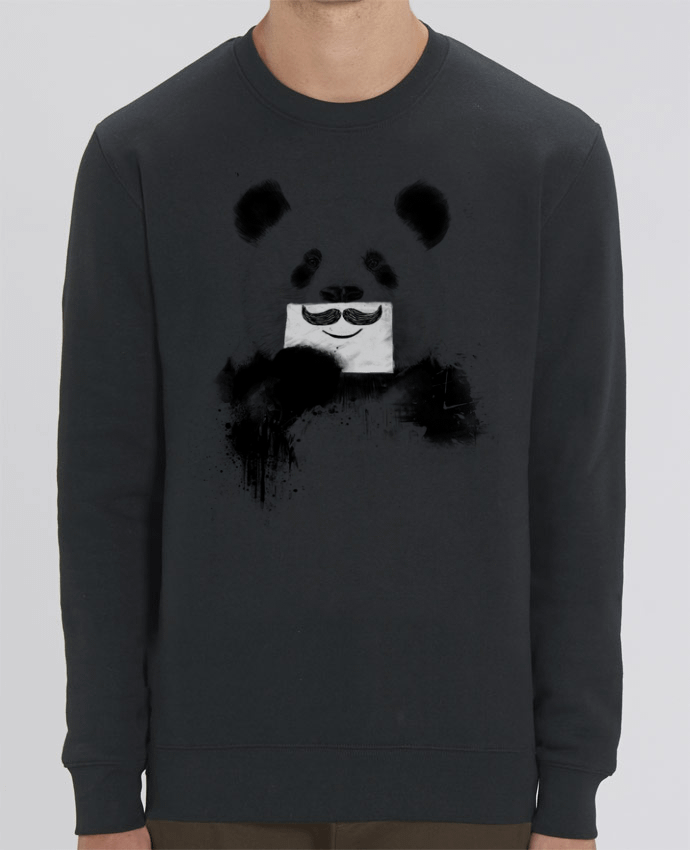 Unisex Crew Neck Sweatshirt 350G/M² Changer Funny Panda Par Balàzs Solti