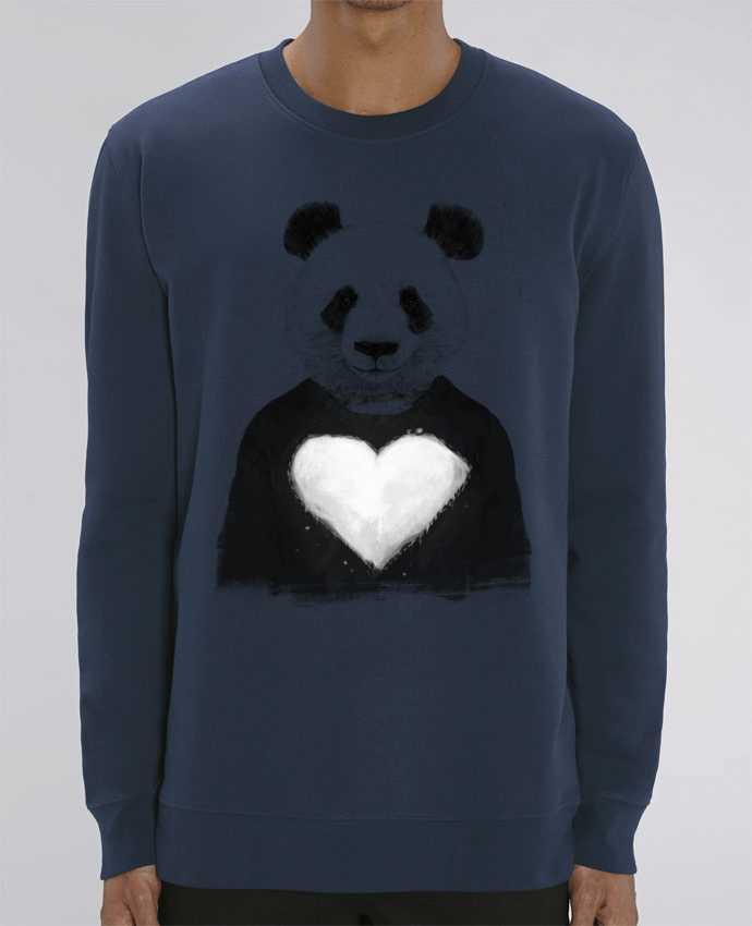 Unisex Crew Neck Sweatshirt 350G/M² Changer lovely_panda Par Balàzs Solti