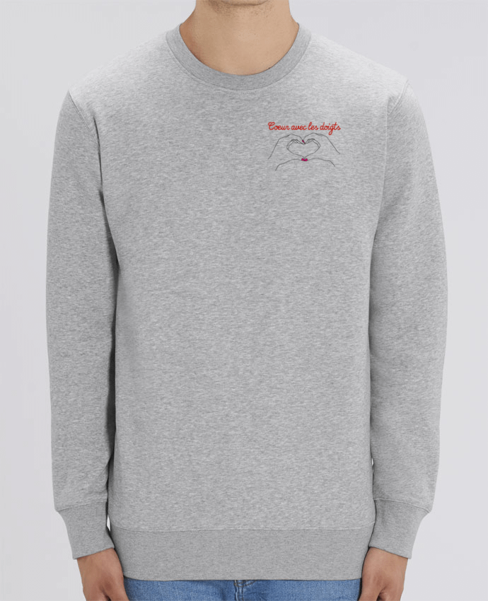 Sweat-shirt Coeur avec les doigts Par WBang