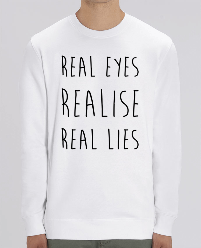 Unisex Crew Neck Sweatshirt 350G/M² Changer Real eyes realise real lies Par tunetoo