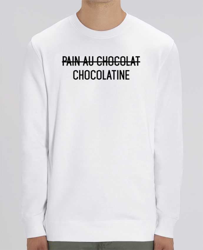 Unisex Crew Neck Sweatshirt 350G/M² Changer Chocolatine Par tunetoo