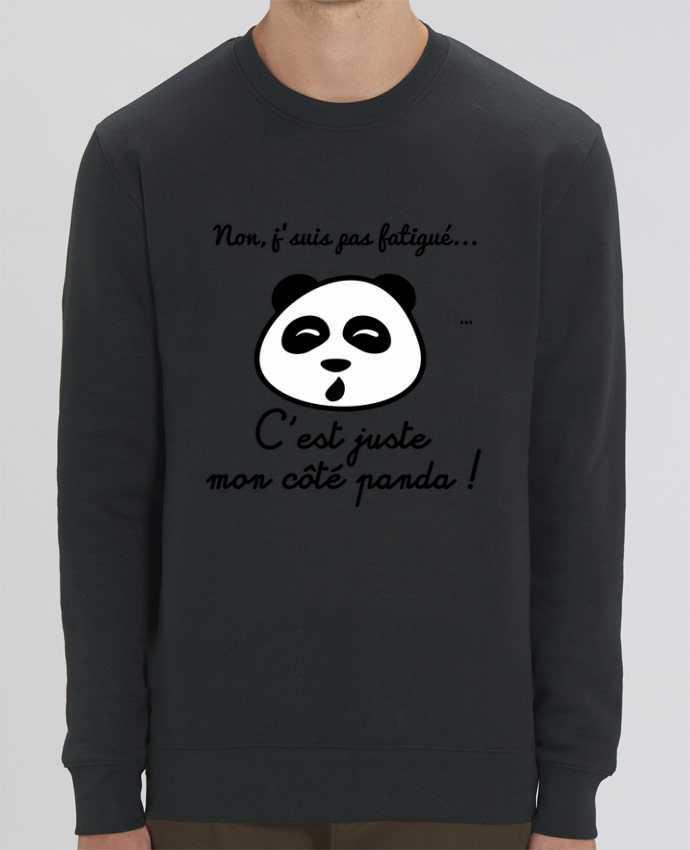 Sweat-shirt Non j'suis pas fatigué c'est mon côté panda Par Benichan