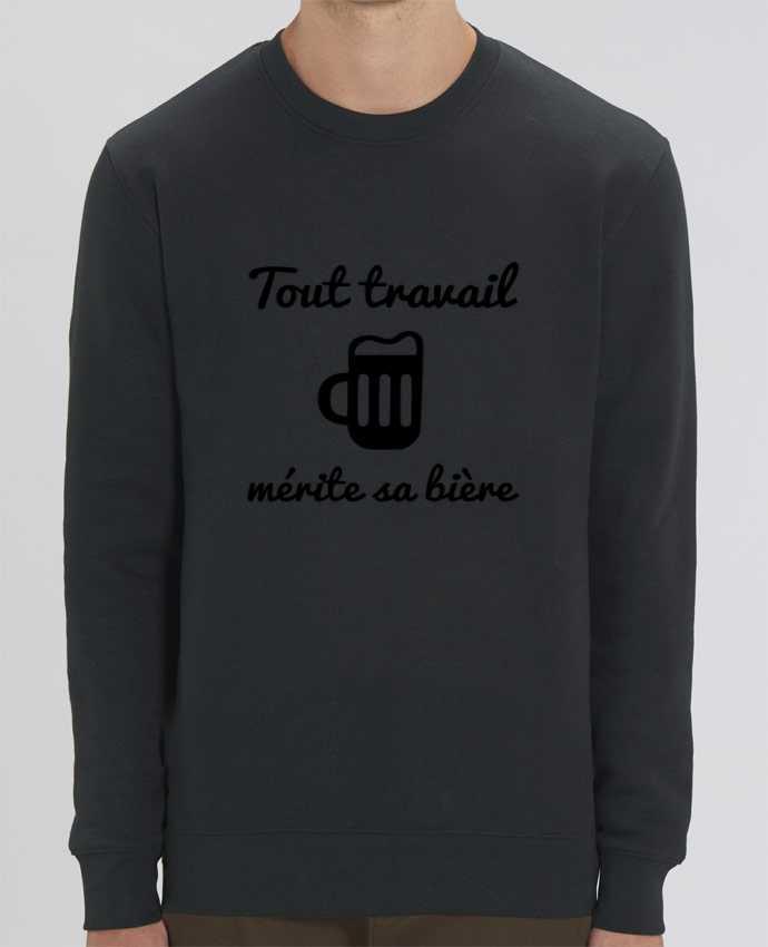 Sweat-shirt Tout travail mérite sa bière, humour, citations Par Benichan