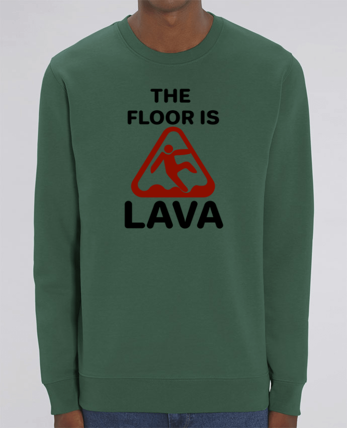 Unisex Crew Neck Sweatshirt 350G/M² Changer The floor is lava Par tunetoo