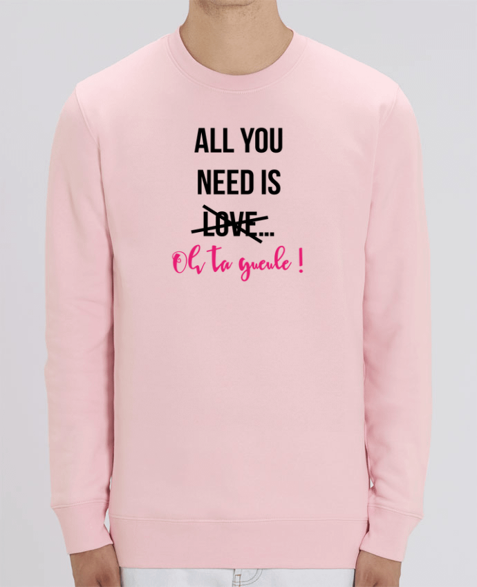 Sweat-shirt All you need is ... oh ta gueule ! Par tunetoo
