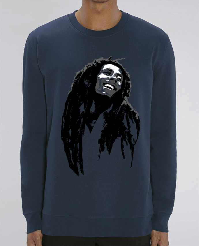 Unisex Crew Neck Sweatshirt 350G/M² Changer Bob Marley Par Graff4Art