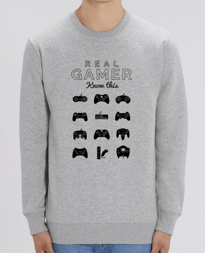 Sweat-shirt Real gamer jeux video Par 