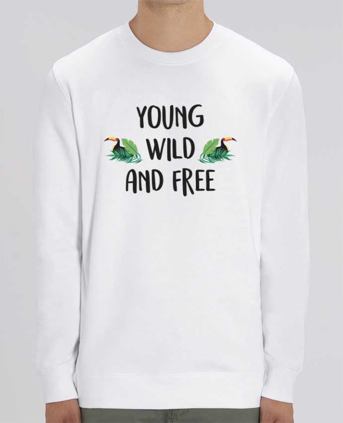 Sweat-shirt Young, Wild and Free Par IDÉ'IN