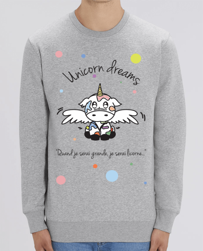 Sudadera Cuello Redondo Unisex 350gr Stanley CHANGER Unicorn Dreams - Little cow Par 