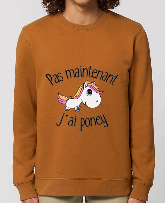 Sweat Col Rond Unisexe 350gr Stanley CHANGER Pas maintenant j'ai poney Par FRENCHUP-MAYO